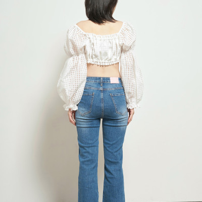 DOTTIE - Quần Jeans Loe Xẻ Lai Nữ - Q0046
