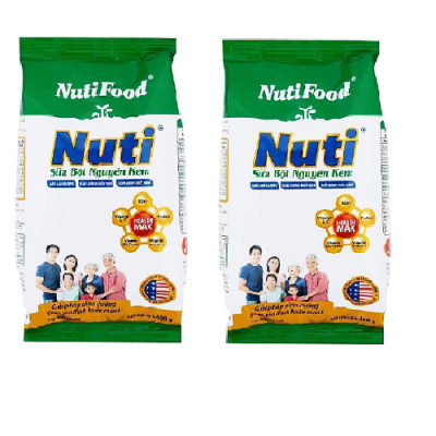 Combo 2 Túi Sữa Bột Nguyên Kem Nutifood 400g – Dinh Dưỡng Giúp Gia Đình Khỏe Mạnh – Hàng Chính Hãng, Date Mới Nhất
