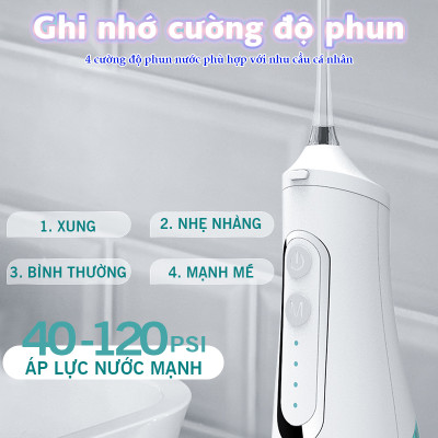 Máy Tăm Nước Cầm Tay Nikio NK-M209 - Dung Tích Lớn 360ml, Hàng Chính Hãng