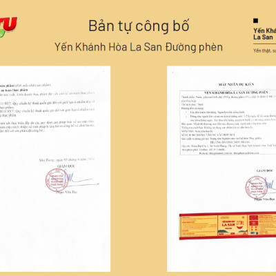 [CÓ 35% YẾN TƯƠI] Yến Khánh Hòa La San Đường Phèn