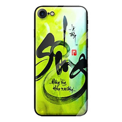 Ốp kính cường lực cho iPhone 7 thư pháp 40 - Hàng chính hãng