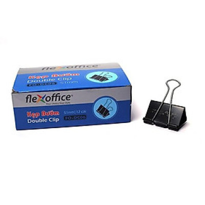 Hộp 12 Kẹp Bướm 51mm Flexoffice FO-DC06