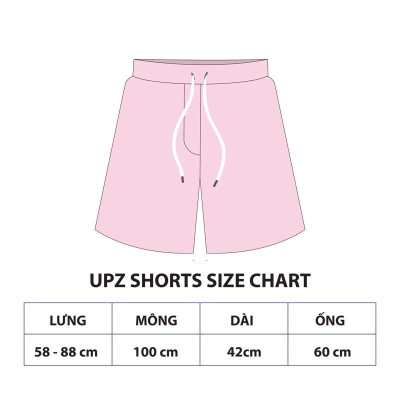 UPZ Quần Shorts Thun Thêu Logo (2 Màu)