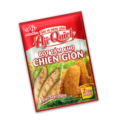 Combo 4 Gói Aji-Quick® Bột Tẩm Khô Chiên Giòn 84g/Gói