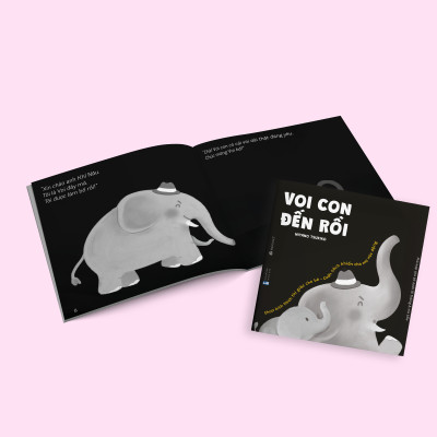 Sách Ehon Cảm Ơn Con - Voi Con Đến Rồi