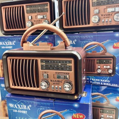Đài FM Radio Nghe Nhạc, ĐẠI CÁT -XB-898BT FM-AM-SW Cao Cấp-Usb-Thẻ Nhớ-Đèn Pin-Hàng Chính Hãng BH 12 Tháng