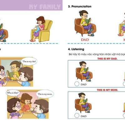 I Can My Family - sách học tiếng Anh cho trẻ mầm non