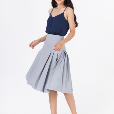 De Leah - Áo 2 Dây Cúc Bọc Tt