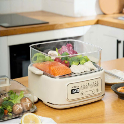 Nồi Hấp Đa Năng 2 Tầng Haatz CIM371, Dung Tích 10L, 8 Chức Năng, 1000W - Hàng Chính Hãng