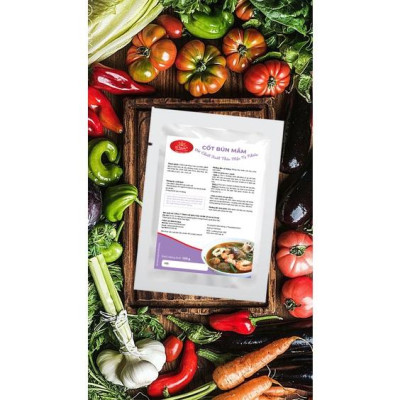 1 lốc 10 gói Gia vị bún mắm nêm sẵn - Cốt bún mắm TITOM 100g