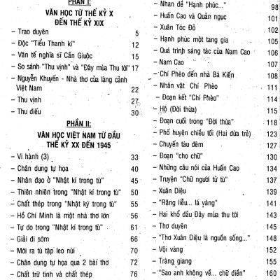 Ôn Tập Thi Tốt Nghiệp Trung Học Phổ Thông Quốc Gia Môn Ngữ Văn
