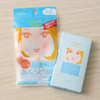 Giấy Thấm Dầu Nhanh Kose Softymo Quick Oil Off Sheet (150 Miếng)