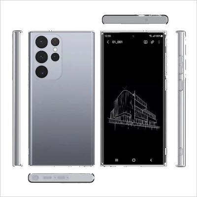 ốp lưng silicon cho Samsung Galaxy S24 Ultra / S24 Plus / S24 5G hiệu HOTCASE Clear Ultra thin - siêu mỏng 0.6mm, thiết kế trong suốt, chống trầy xước - Hàng nhập khẩu