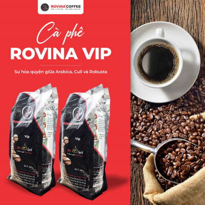 Cà Phê Rovina Vip  -  Pha Máy -  Gói 500gr ( Nguyên Hạt) Mùi Thơm Quyến Rũ, Đậm Mang Lại Những Tách Cà Phê Tuyệt Hảo 