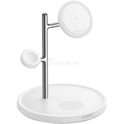 Đế sạc Anker MagGo Wireless 3 in 1 USB-C 15W Charge.Stand B25M3 - Hàng chính hãng
