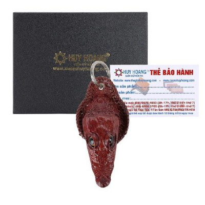 HT8218-19-20-21 - Móc khóa đầu cá sấu Huy Hoàng màu vàng, nâu đất, đen, nâu đỏ