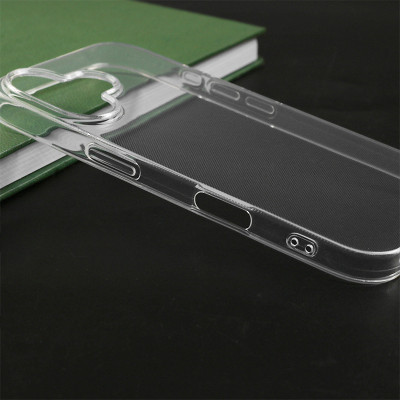 Ốp lưng dành cho iPhone 16, iPhone 16 Pro, iPhone 16 Plus, iPhone 16 Pro Max silicon TPU dẻo trong suốt siêu mỏng chống sốc cao cấp - Hàng chính hãng.