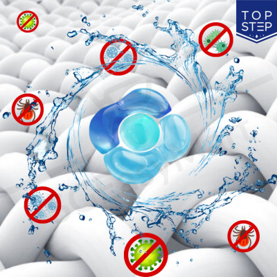 Combo 3 Túi Viên Giặt Top Step Hàn Quốc 7in1 Công Nghệ Enzyme  An Toàn Cho Da, Sạch Đột Phá - 33 Viên (462gx3)