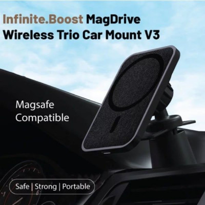 Đế Sạc Không Dây Mazer Infinite.Boost Mag.Drive 15W Wireless Car Bracket - Hàng Chính Hãng