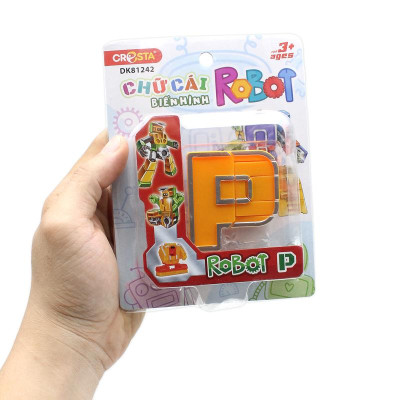Đồ Chơi Lắp Ráp Biến Hình Robot Chữ Cái P - Cresta DK81242