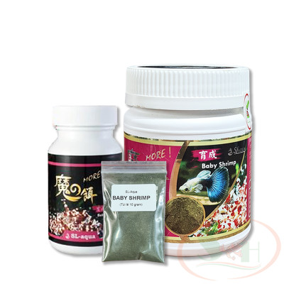 Thức ăn tép con SL-Aqua MORE Baby Shrimp Feed kích rêu tảo xanh bể cá tép thủy sinh