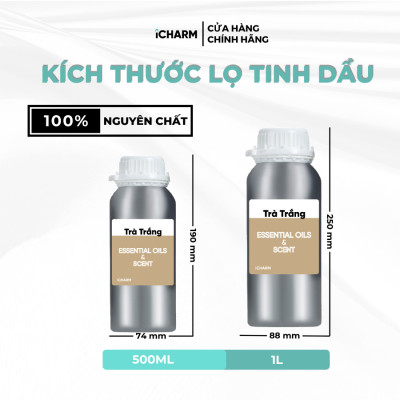 Tinh dầu xông phòng 500ml, 1 Lít - Tinh dầu thiên nhiên nguyên chất, đuổi muỗi iCHARM