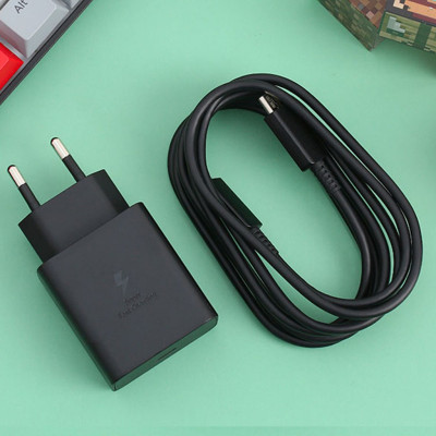 Bộ dây & củ sạc nhanh Samsung 45W Type-C cho Galaxy Note10 Plus, S20 Ultra và các dòng điện thoại khác – Hàng Chính hãng