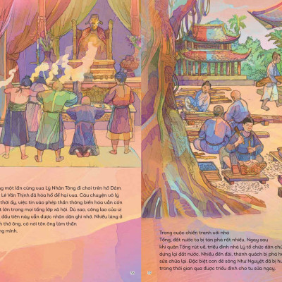 Sách - Lịch Sử Việt Nam Bằng Tranh - Đại Việt Dưới Thời Lý Nhân Tông - Bản Màu - Bìa Cứng