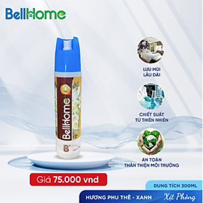 Xịt Thơm Phòng Bell Home Hương Phu Thê Xanh