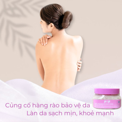 Scrub Gạo Hữu Cơ Tẩy Tế Bào Da Chết POP