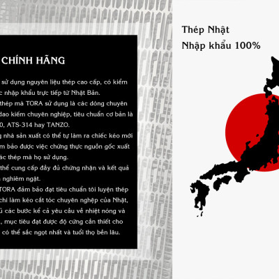 Kéo cắt tóc TORA NB-265