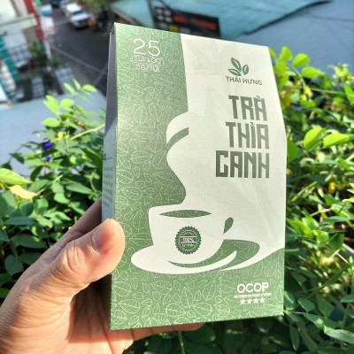 Trà Thìa canh Thái Hưng 25 túi lọc x 5g -  Khắc tinh của bệnh tiểu đường, hỗ trợ bệnh mỡ máu cao, gan nhiễm mỡ (sản phẩm OCOP)
