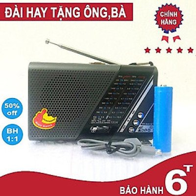 ĐÀI FM 9001-9002BT -Hàng Nhật Hỗ Trợ Thẻ Nhớ TF Và USB -Có Đèn Pin - Âm Thanh Lớn-Hàng Chính Hãng Bảo Hành 12tháng