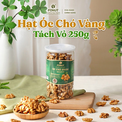 Hạt Óc Chó Vàng Tách Vỏ Fonut hạt dinh dưỡng tốt cho mẹ bầu, ăn kiêng healthy làm sữa hạt