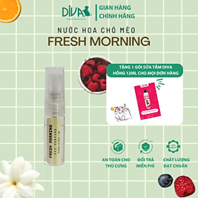 NƯỚC HOA CAO CẤP CHO THÚ CƯNG DIVA - FRESH MORNING 3 ML