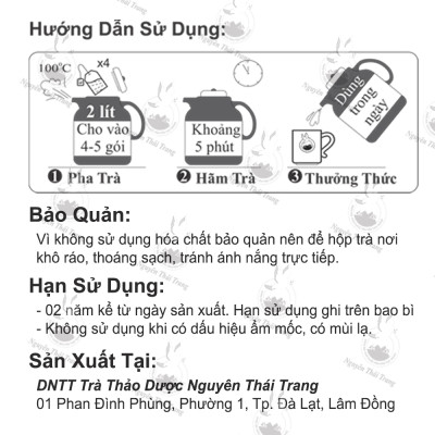 Combo 3 Hộp Trà Trinh Nữ Hoàng Cung Trị U Xơ Tử Cung, Tiền Liệt Tuyến (Hộp 50 Túi Lọc X 2gr) - Nguyên Thái Trang 