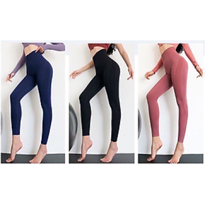 Quần Dài Legging Nữ Vải Thun Polyester Co Giãn 4 Chiều Thoải Mái