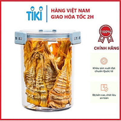 Hộp Đựng Thực Phẩm Khô Tròn Có Nắp Gài HOKORI - Hàng chính hãng 