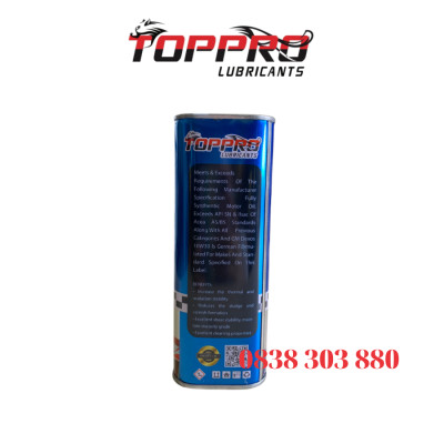 Dầu nhớt xe Ga Cao Cấp TOPPRO 10W30 SN [MUA 2 TẶNG 1 ÁO+2 MÓC KHÓA] [MUA 3 TẶNG 3 ÁO 5 MÓC KHÓA]