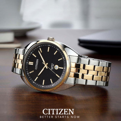 Đồng Hồ Nam Citizen Dây Thép Không Gỉ BI5094-59E - Mặt Đen