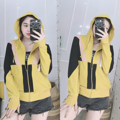 Áo khoác nỉ thun coton da cá chống nắng cao cấp nhiều màu  MS01 Freesize 40- 56kg