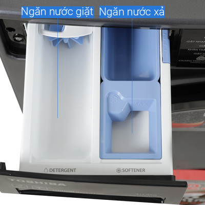 Máy giặt Toshiba Inverter 10.5 kg TW-T25BU115MWV(MG) - HÀNG CHÍNH HÃNG CHỈ GIAO HCM