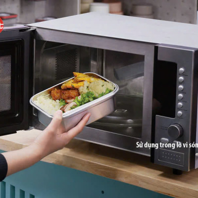 Bộ 4 hộp cao inox 304 iMAT dùng được vi sóng, đông đá, máy rửa chén, lò nướng - Hàng Chính Hãng