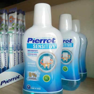 [ Mua 2 tặng 1 chỉ kẽ răng ]  Nước súc miệng cho răng nhạy cảm Pierrot 500ML