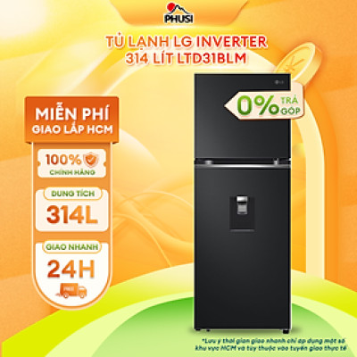 Tủ lạnh LG Inverter 314 lít LTD31BLM - Hàng Chính Hãng
