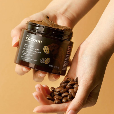 Cà phê Đắk lắk làm sạch da chết COCOON 200ml (Dak lak coffee body polish) Thuần Chay