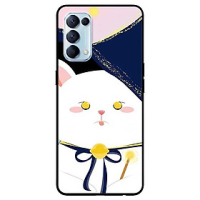 Ốp lưng dành cho Oppo Reno 5 mẫu Mèo Mắt Vàng