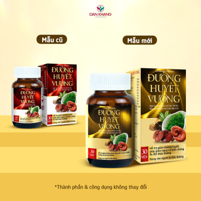 Viên Uống Hỗ Trợ Giảm Đường Huyết và Giảm Nguy Cơ Biến Chứng Của Đái Tháo Đường - Đường Huyết Vương Hủ 30 viên