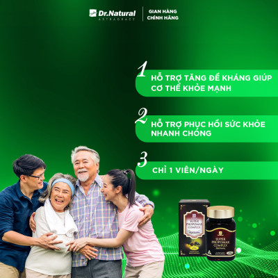 Viên Uống Keo Ong Bồi Bổ Sức Khỏe Dr Natural Super Propomax 60 Viên | Tăng Sức Đề Kháng, Phục Hồi Sức Khỏe Nhanh Chóng  - Hàng Chính Hãng