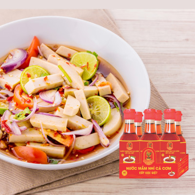 Nước mắm nhỉ cá cơm Hương Phú 40 độ đạm 60ML - Lốc 06 chai, cốt đặc biệt - Hàng Chính Hàng